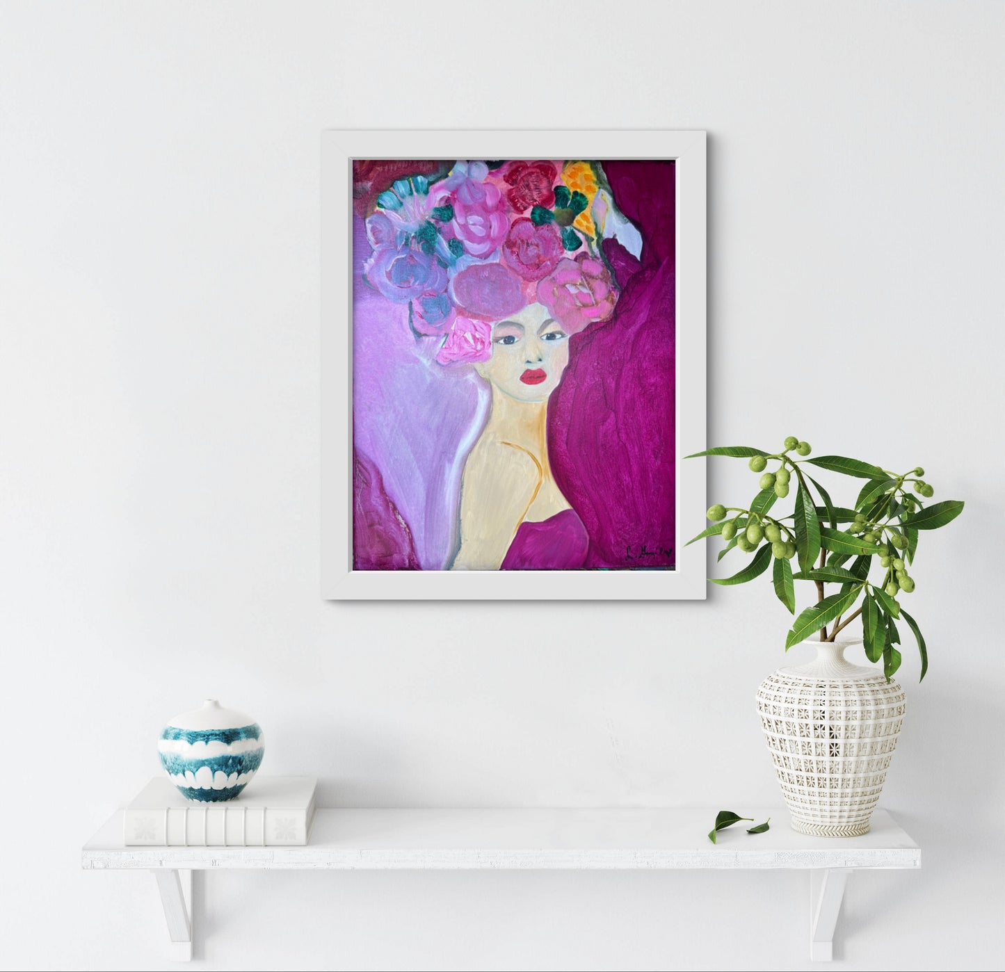 Flower Hat 16x20