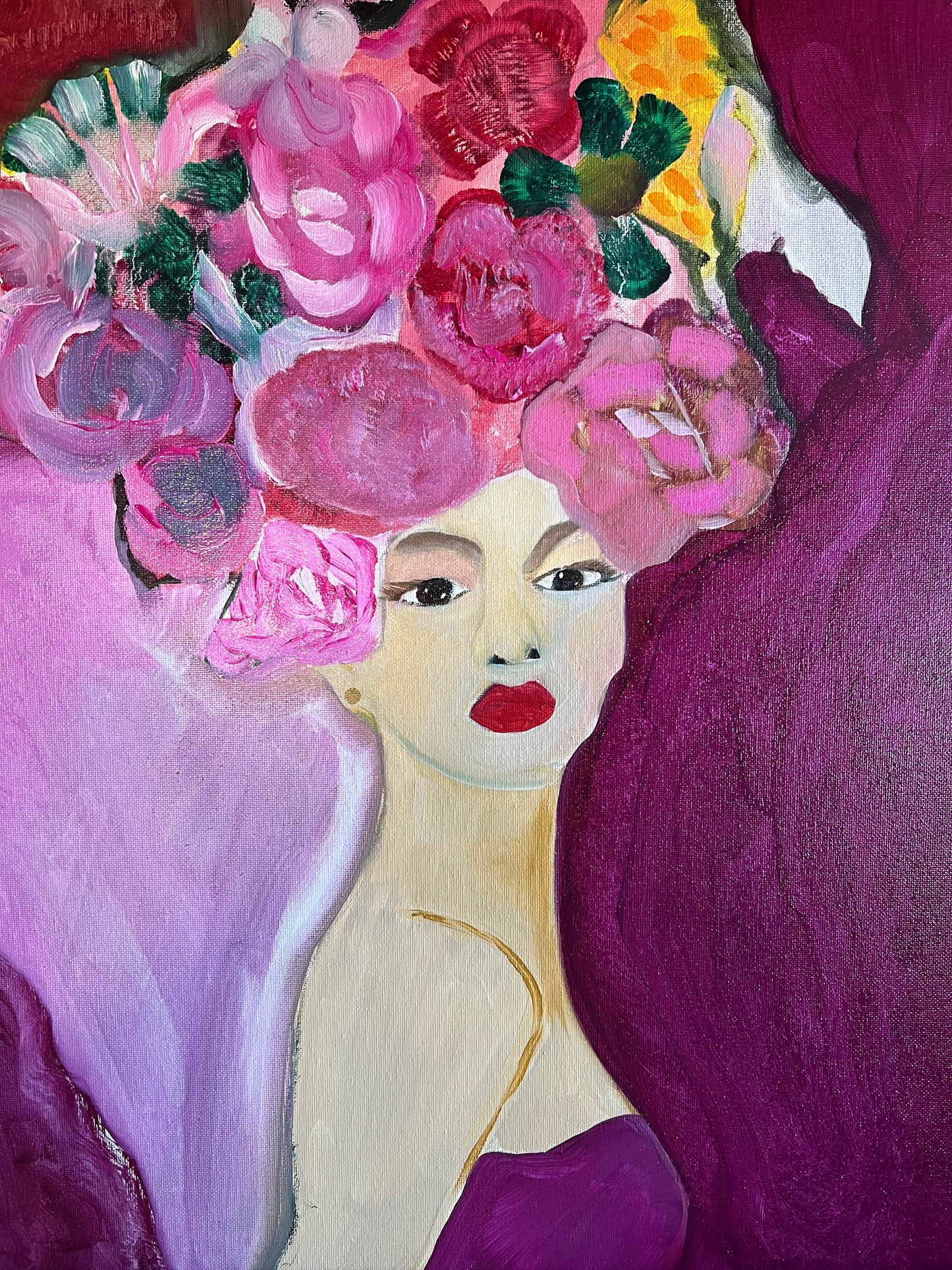 Flower Hat 16x20