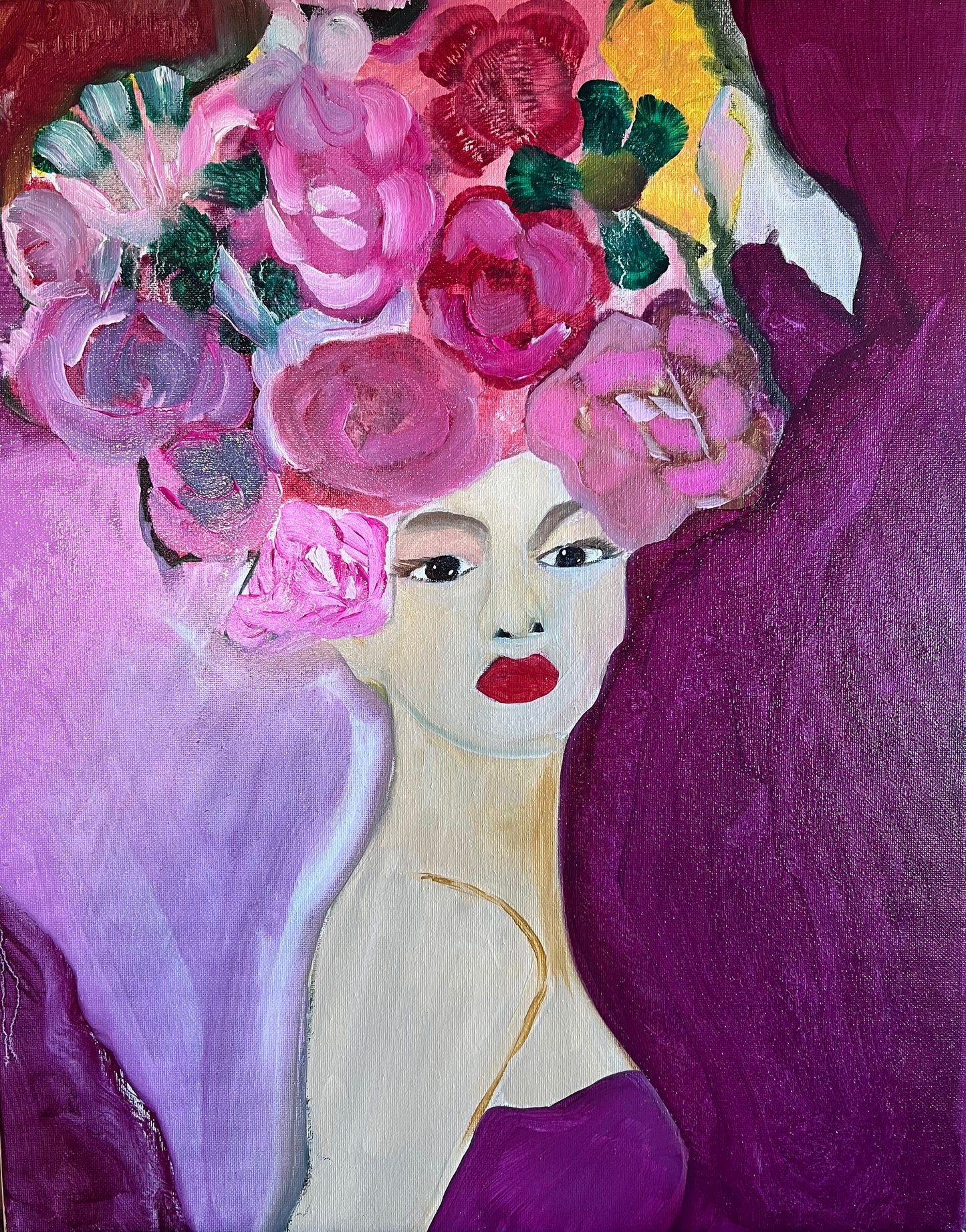 Flower Hat 16x20