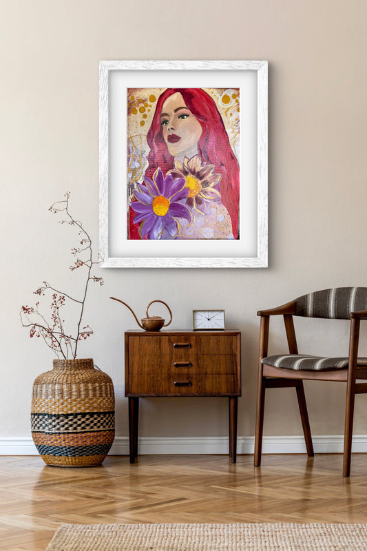 Lost in her thoughts 18x24